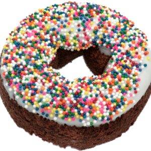 Chocolate Cake With Vanilla Icing And Rainbow Nonpereils