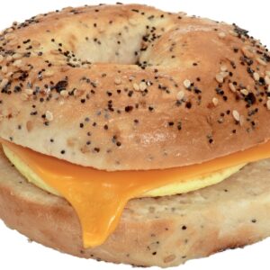 Egg And Cheese Everything Bagel Sandwich