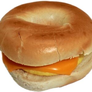 Egg And Cheese Plain Bagel Sandwich
