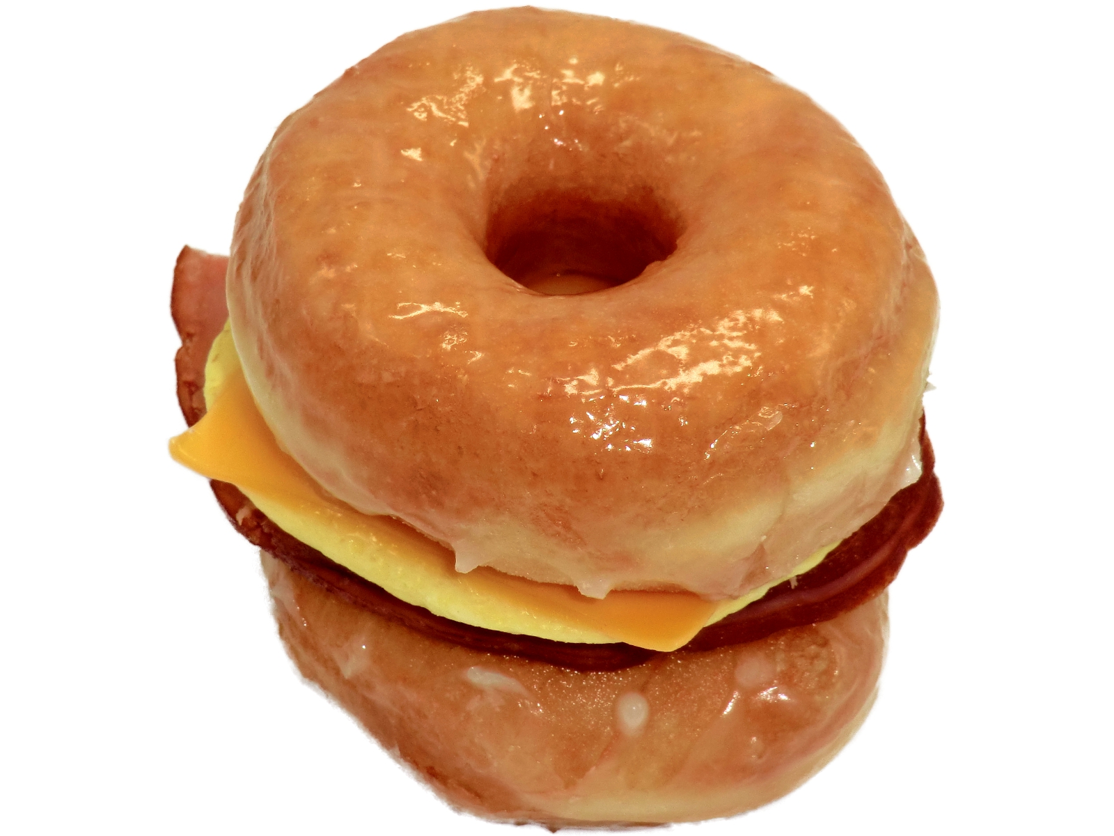 Ham, Egg, And Cheese Donut Sandwich 01