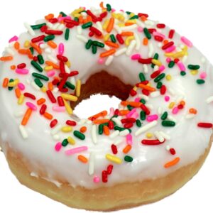Raised With Vanilla Icing And Rainbow Jimmies